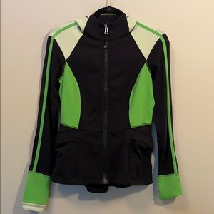 Black zip up reversible hoodie